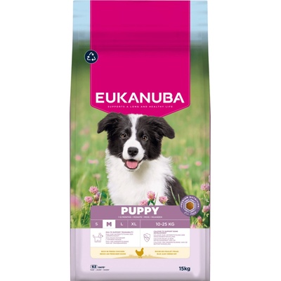 Eukanuba Puppy Medium kura 15 kg