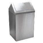 HORECANO HORECANO-Кош за отпадъци КВАДРАТ с люлеещ капак 54L ХРОМ 30x34xh62cm (4508.3061S. 430.54) (016236)