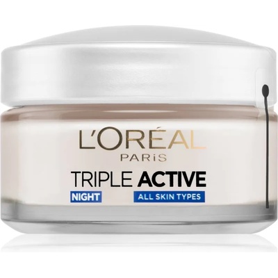 L'Oréal Triple Active Night нощен хидратиращ крем за всички типове кожа на лицето 50ml