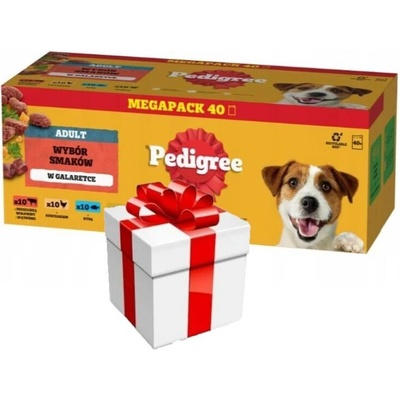 PEDIGREE Adult v želé 40x100g Mix příchutí