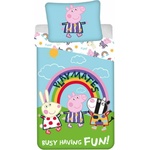 Jerry Fabrics Svietiace obliečky Peppa Pig Fun Bavlna 140x200 70x90