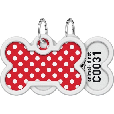 Waudog Identifikační známka QR kost Puntíky 1 ks – Hledejceny.cz