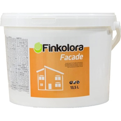 Finkolora FACADE - fasádna akrylová farba - biela - 4,5 L