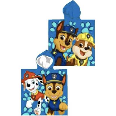 Dětské pončo PAW PATROL modrý 55 x 110 cm Setino