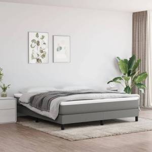 vidaXL Матрак с покет пружини средна твърдост тъмносив 183x213x20 см California King (347895)