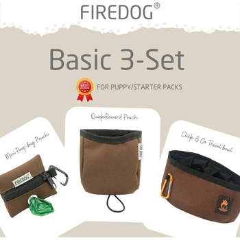 Firedog Basic 3-Set nylon hnedý