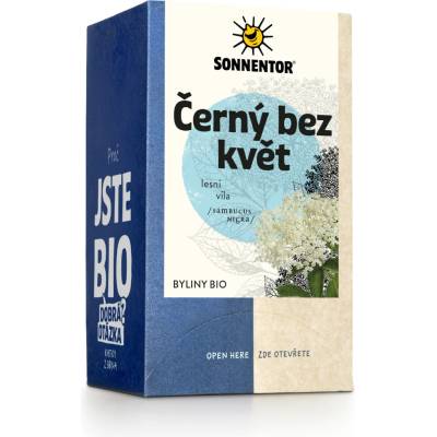Sonnentor Černý bez květ bio porcovaný dvoukomorový 27 g