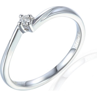 Gems Jemný prsten Caris bílé zlato s briliantem 3860379 0 54 99