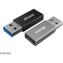 Akasa AK-CBUB61-KT02 USB 3.1 Gen 2 Type-C (F) na Type-A (M), 2ks
