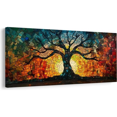 Obraz zářivý strom života - 80x40