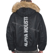 Alpha Industries 45P Hooded Custom zimná bunda black/reflective