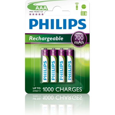 TP_VISION PHILIPS Rechargeable battery AAA 700mA 4pcs (R03B4A70/10)