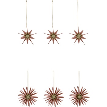 House Doctor HDStari Коледни висулки, розови, 6 бр (206121052)