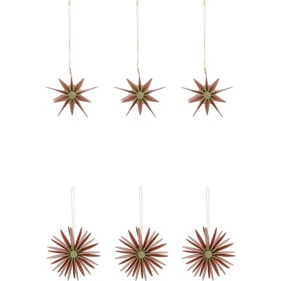 House Doctor HDStari Коледни висулки, розови, 6 бр (206121052)