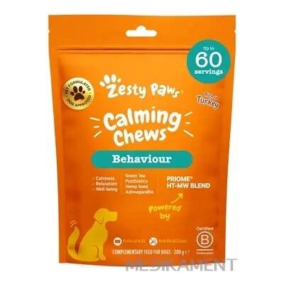 Zesty Paws Calming Chews doplnkové krmivo pre psov 60 ks