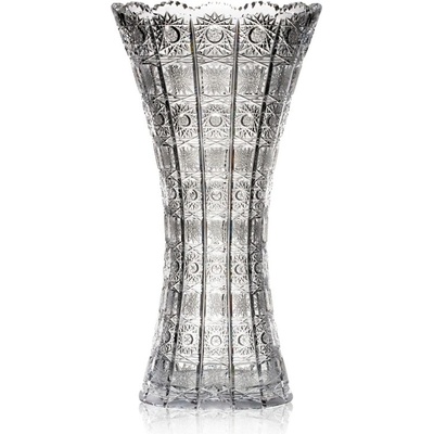 Bohemia Crystal Ručně vyráběná a ručně broušená váza 410mm – Zboží Dáma