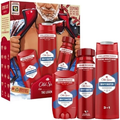 Old Spice Whitewater : deodorant 150 ml + deostick 50 ml + sprchový gel 3v1 250 ml + domino – Zbozi.Blesk.cz