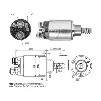 Spínač startéru ZM - Bosch 9331081045