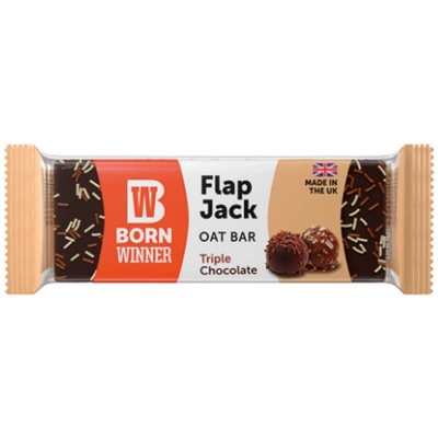 Born Winner Flap Jack Oat Bar | with Topping [100 грама] Троен Шоколад