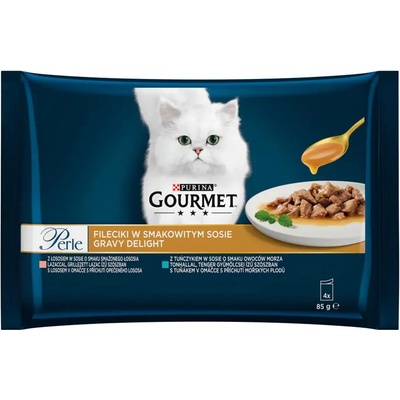 Gourmet Perle Delight losos tuňák 6x (4 x 85 g)