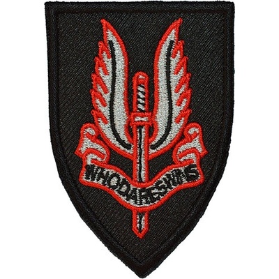 NAVYS Nášivka SAS strieborno-červená