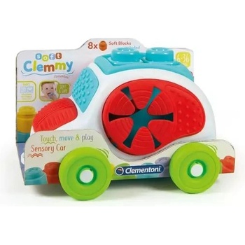 Clementoni Clemmy Baby: Сетивна количка с меки кубчета (17315)
