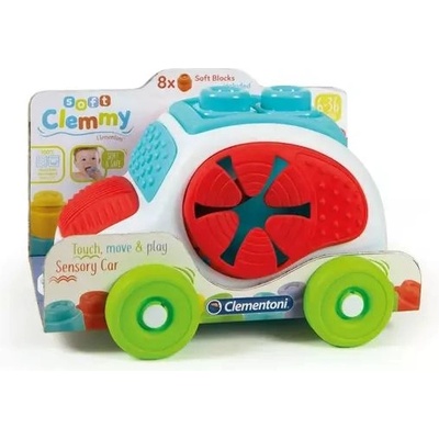 Clementoni Clemmy Baby: Сетивна количка с меки кубчета (17315)