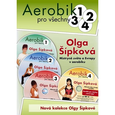 Aerobik pro všechny 1 - 4 (Olga Šípková), 4 DVD