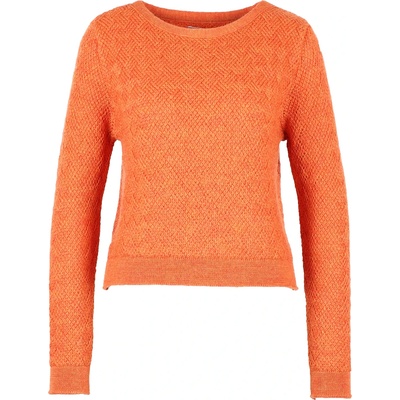 Flomax Дамски вълнен пуловер Flomax Women's Leni Cropped Jumper Wool jumper - Mango Melange (105-6546-0312)