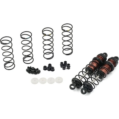 Yeah Racing Hliníkové olejové tlumiče Big Bore Go černé 80 mm 2 ks