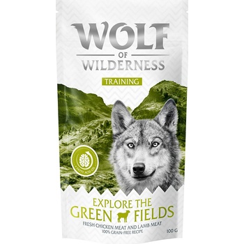 Wolf of Wilderness Training “Explore the Green Fields kuracie a jahňacie 100 g