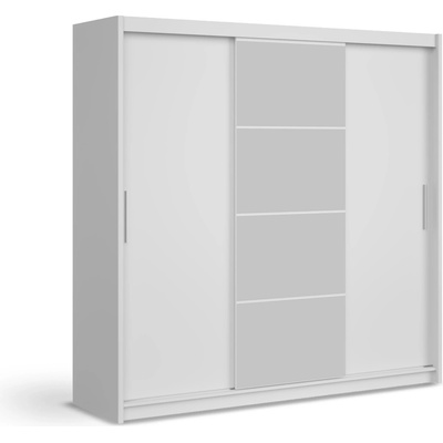 Wilsondo Marios so zrkadlom 220 x 215 x 61 cm biela