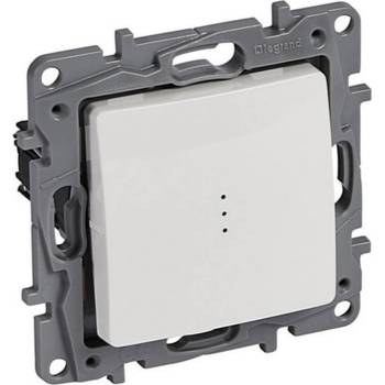 Legrand Двуполюсен ключ с LED индикация цвят бял Niloe - 664518 (664518)