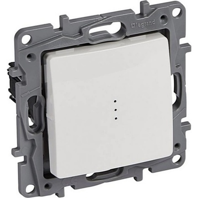 Legrand Двуполюсен ключ с LED индикация цвят бял Niloe - 664518 (664518)