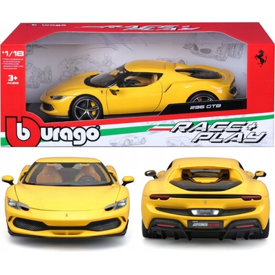 Bburago Ferrari 296 GTB žlutá 1:18