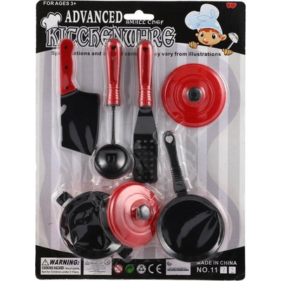 TEDDIES Sada riadu 7ks červená