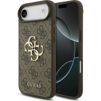 GUESS PU 4G Metal Logo Задний чехол за iPhone Air Brown Guess | Kafyav | МЪЖЕ | UNI