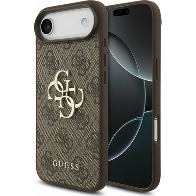 GUESS PU 4G Metal Logo Задний чехол за iPhone Air Brown Guess | Kafyav | МЪЖЕ | UNI