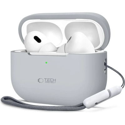 Tech-protect SILICONE APPLE AIRPODS PRO 1 / 2 crayon сив (5906302313679)