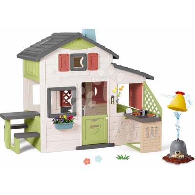 Smoby Set domček Priateľov a vodná hra Krtko Friends House Life s kuchynkou a elektronickým zvončekom