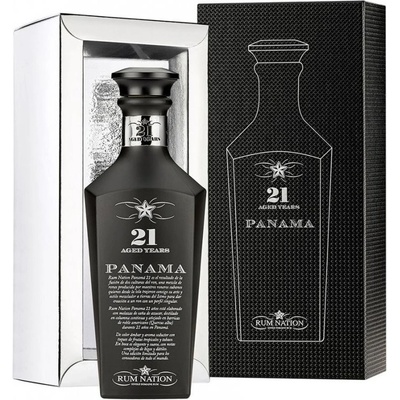 Rum Nation Nation Panama black 21y 40% 0,7 l (kazeta)