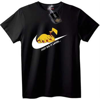 NOONEBRAND Тениска Пикачу Просто Го Направи По-Късно - 7XL, White