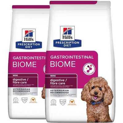 Hill's Hill s Prescription Diet Gastrointestinal Biome Mini Грижа за храносмилането 2 x 6 кг