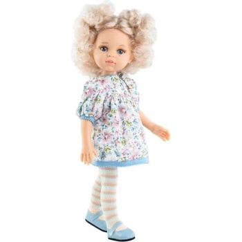 Paola Reina Комплект дрехи за кукла Paola Reina - Рокля на лилави цветя 32 cm - Paola Reina (54483)