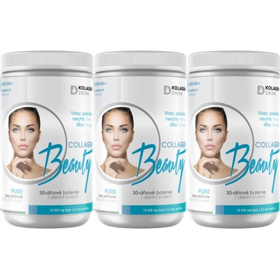 KolagenDrink Collagen Beauty typ 1 2 & 3 rybí hydrolyzovaný kolagén 3 x 330 g