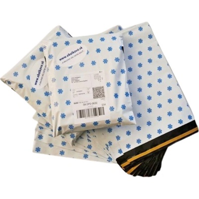 Plastové obálky biele s vločkami 250 x 350 mm - L , 1
