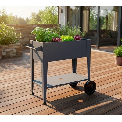 Westmann Mobila vyvýšený záhon 50x92x80 cm WMHPS-25T2S antracitový