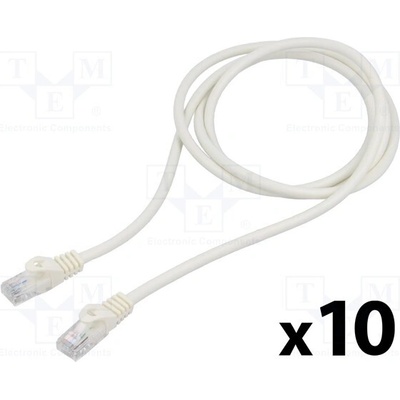 Lanberg PCU6-20CC-0150-W Patch U/UTP Cat 6 RJ45 vidlice z obou stran lanko CCA