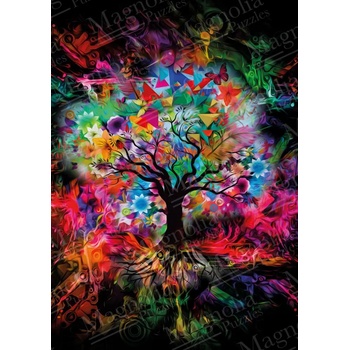 Image 1 of Magnolia - Puzzle Colorful Tree - 1 000 piese