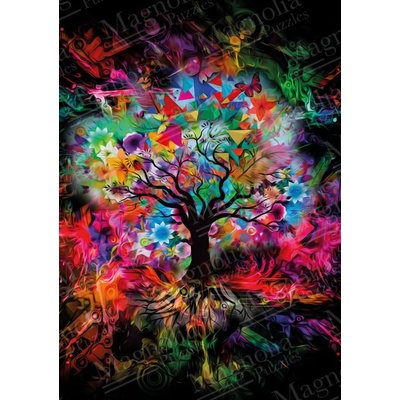 Magnolia - Puzzle Colorful Tree - 1 000 piese